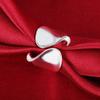 925 Silver Smooth Open Rings For Women Party Jewelry Gifts 2022 New