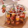 Air Fryer Stainless Steel Skewer Rack for Vertical Barbecue Cooking