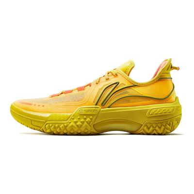 Li Ning Коллекция Jie Ao Огненное Сердце Низкие Баскетбольные Кроссовки Мужские Сияющий Желтый ABFU019-1