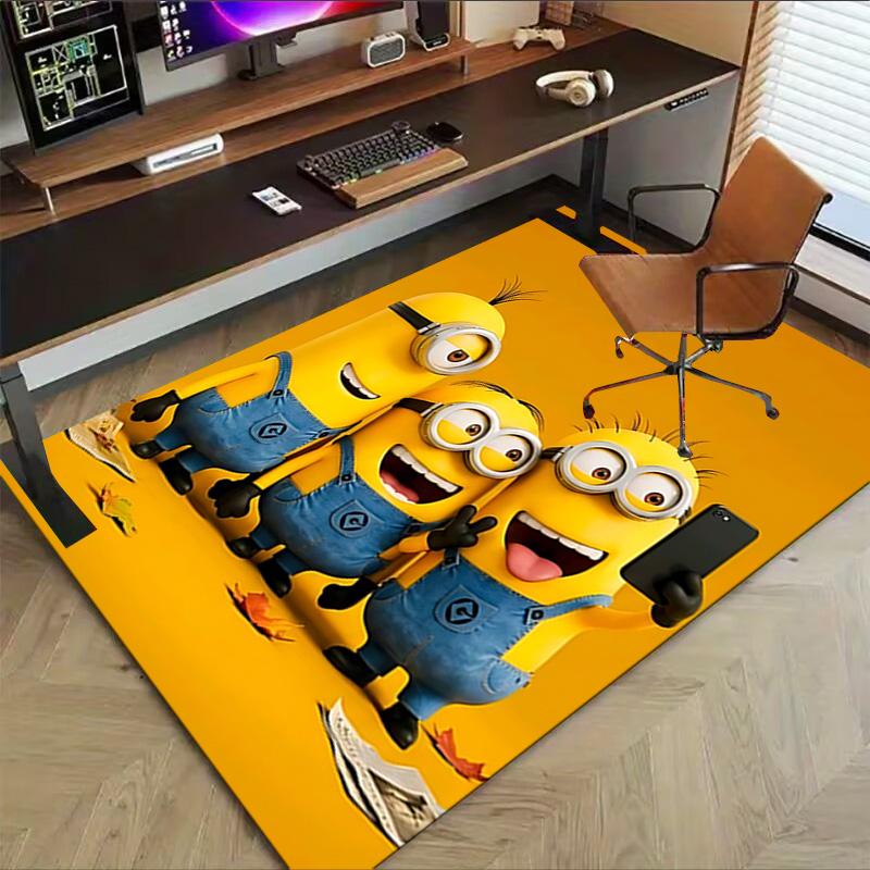 1pc Despicable Minions Carpet for Playroom Bedroom Living Room Sofa Home Decor,kids Game Area Rug Non-slip Floor Mat Y72827