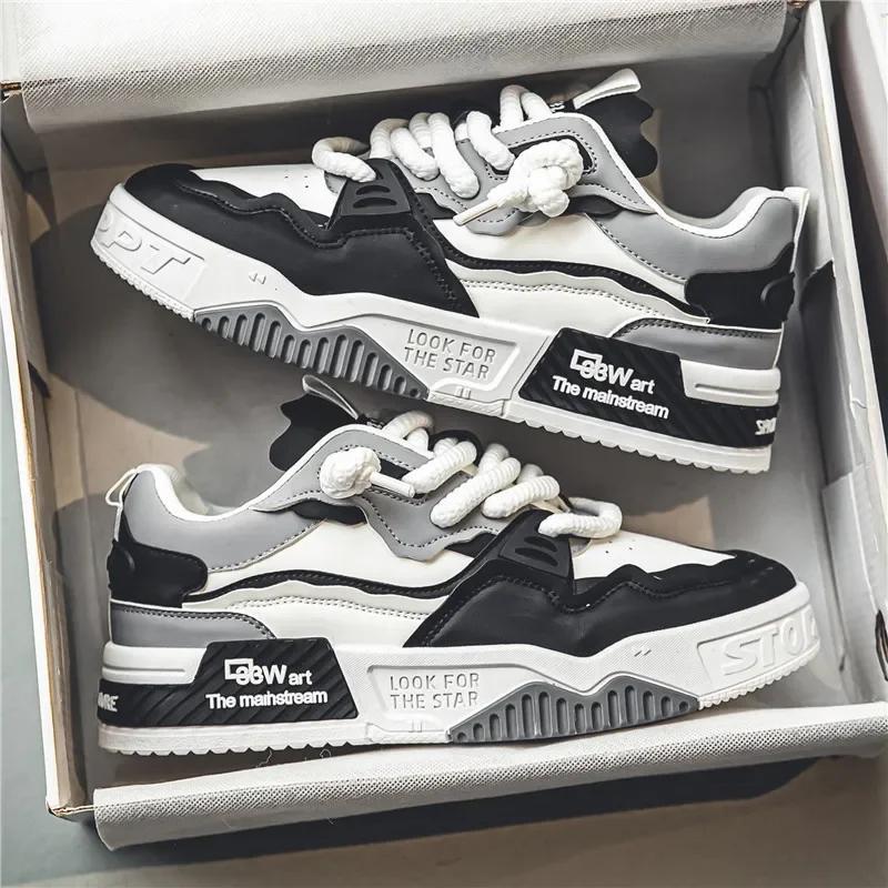 Мужская повседневная обувь, модные мужские кроссовки, осень 2024, новый фирменный дизайн, удобная толстая подошва, мужские кроссовки для бега, Tenis Masculino