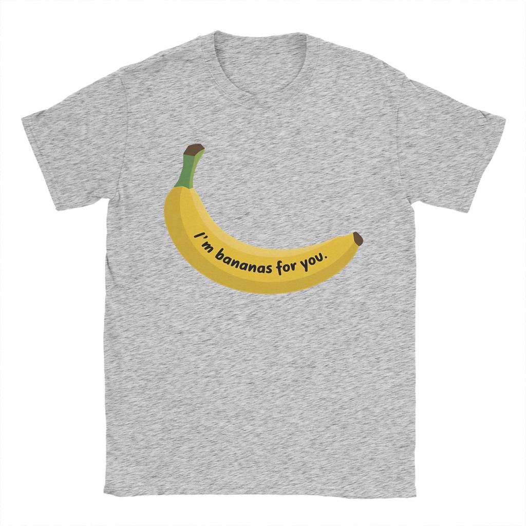 Im Bananas for You Unisexs T Shirts Vintage Tee Shirt Short Sleeve O Neck TShirt Pure Cotton 4XL 5XL 6XL Tops