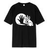 UnisexFunny Rabbit Shirt Animal Bunny Lover Shadow Play Pun Gift T-Shirt Oversized Tops Shirt Prevailing 100% Cotton T Shirt