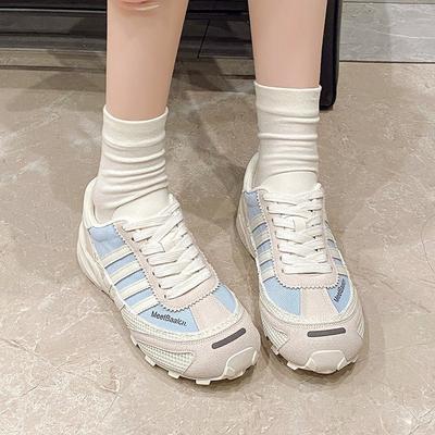 Классические немецкие тренировочные туфли женские на скрытой платформе сетчатые дышащие кроссовки 2025 лето для отдыха и спорта обувь Форреста Гампа