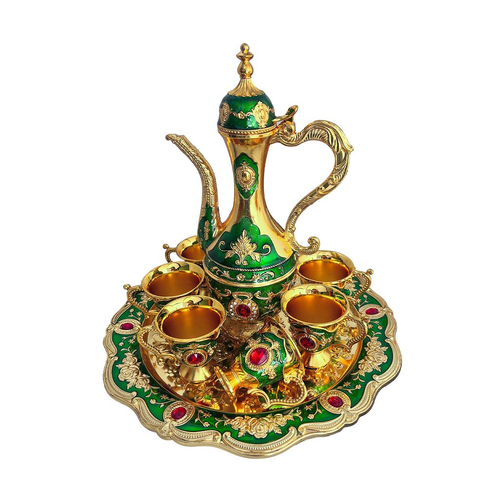 Ретро-дворцовый винный набор, для дома, свадьбы, праздничные принадлежности, металлический подарок, набор фляжек с украшениями, рождественский подарок, европейский стиль