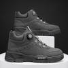 Men High Top Sneakers Casual Platform Boots Swivel Button Design Ankle Boots Trend Motorcycle Boots for Men Botas Hombre