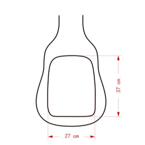 No-brand acoustic guitar bag, soft case, pocket, waterproof, lightweight, shoulder strap, large capacity, black