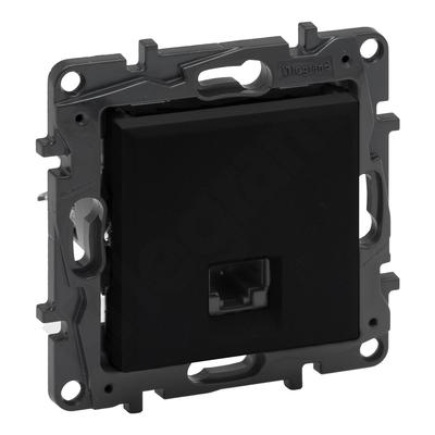 RJ45 Socket Cat. 5e UTP - Black, NILOE STEP
