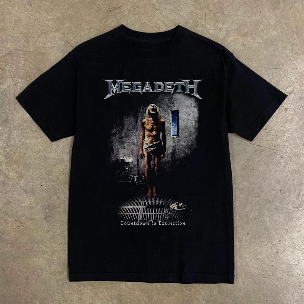 Megadeth Countdown To Extinction Album T-shirt Unisex Black T-shirt Size S-5XL