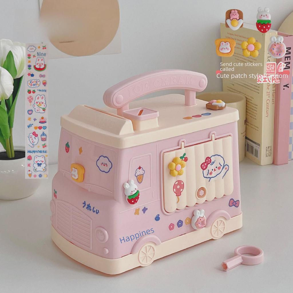 Милая запирающаяся копилка-машина для детей - только депозиты, забавный домашний декор