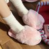 Мода 2024 года, зимние женские домашние повседневные тапочки, женские шлепанцы, пушистая обувь, перекрестные шлепанцы, женские мягкие теплые плюшевые тапочки