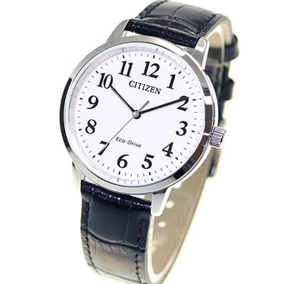Citizen Collection Белые телячьи часы черного цвета, Eco-Drive с питанием от света, Водонепроницаемые, Кожаные, BJ6541-15A, Мужские,