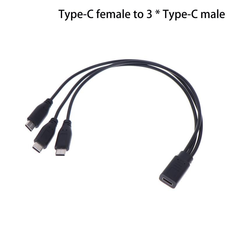 Разветвитель USB C Кабель Type-C / Micro USB Удлинитель 1 на 3 порта Кабель для зарядки нескольких устройств