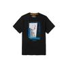 Timberland Letter Logo Print Short Sleeve T-Shirt Unisex Tops Black A5VNW-001