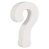 Symbol ? White MDF 11 Cm