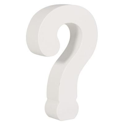 Символ МДФ? , белый, 11 см, толщина 2 см