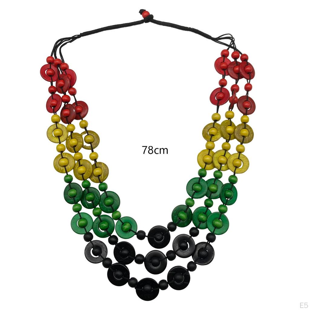 Богемное Ожерелье Бижутерия Костюмное Деревянная Бусина для Женщин Леди День Рождения