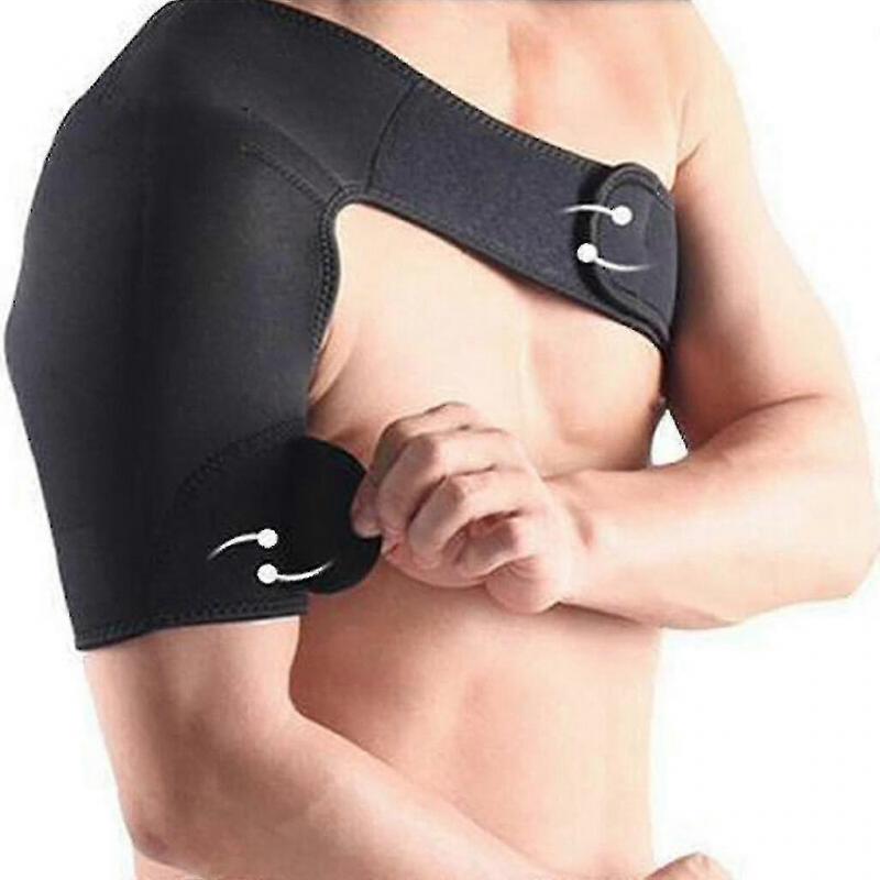 Shoulder Bandage Shoulder Joint Bandage Support Bandage Sports Bandage Shoulder Protection, Adjustable, Right Shoulder For Men - PW