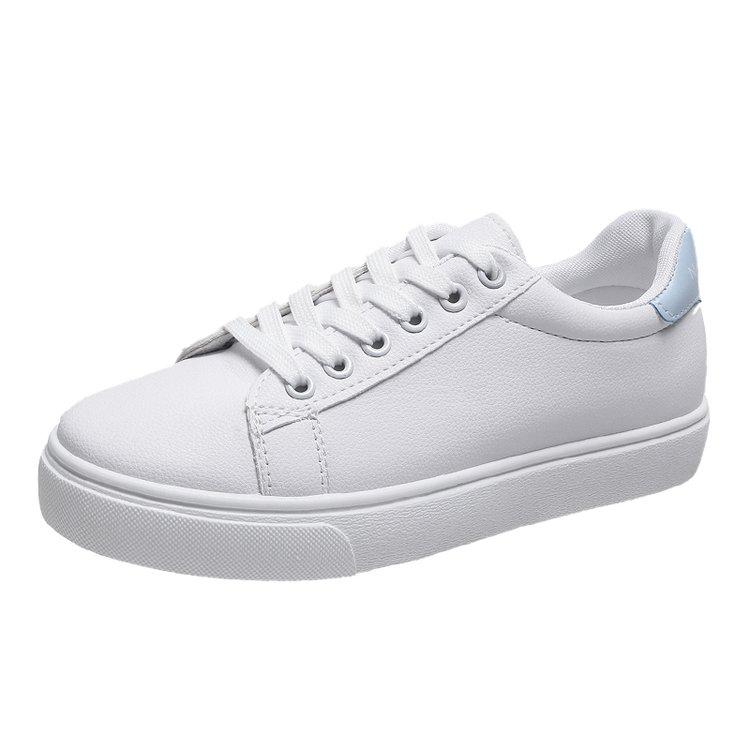 Women Sneakers Fashion Breathble Vulcanized Shoes Pu Leather Platform Shoes White Lace Up Casual Shoes Zapatos Mujer