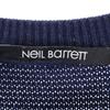 Neil Barrett Свитер с длинным рукавом и круглым вырезом M Темно-синий трикотаж Мужской Б/у