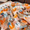 Bohemian Cat Pattern Tassel Scarf Long Animal Print Scarves Elegant Ethnic Style Wrap  Female