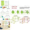 Childrens Diy Construction Tent Set With Plastic Building Blocks For Creative And Educational Fun