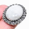 Rainbow Moonstone Gemstone 925 Sterling Silver Jewelry Ring Size 7 W1h75