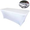 Elastic Table Set Hotel Banquet Decoration Rectangular Stretchable Solid Color Polyester Table Cloth Wedding Outdoor Table Cover