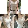 T Shirt With Lace Butterfly Bow Summer Womens White Oversize Designer Cotton