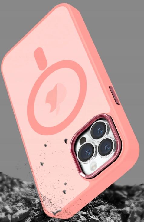 Case Back Cover Magsafe For Apple Iphone 14 Pro Pink Case + Glass