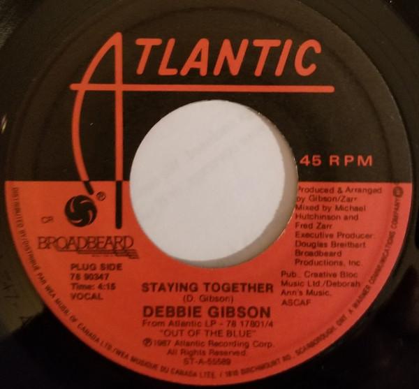 7-дюймовая пластинка DEBBIE GIBSON - Staying Together 7890347 Atlantic 1987 Канада Танцевальная и электронная музыка Б/у