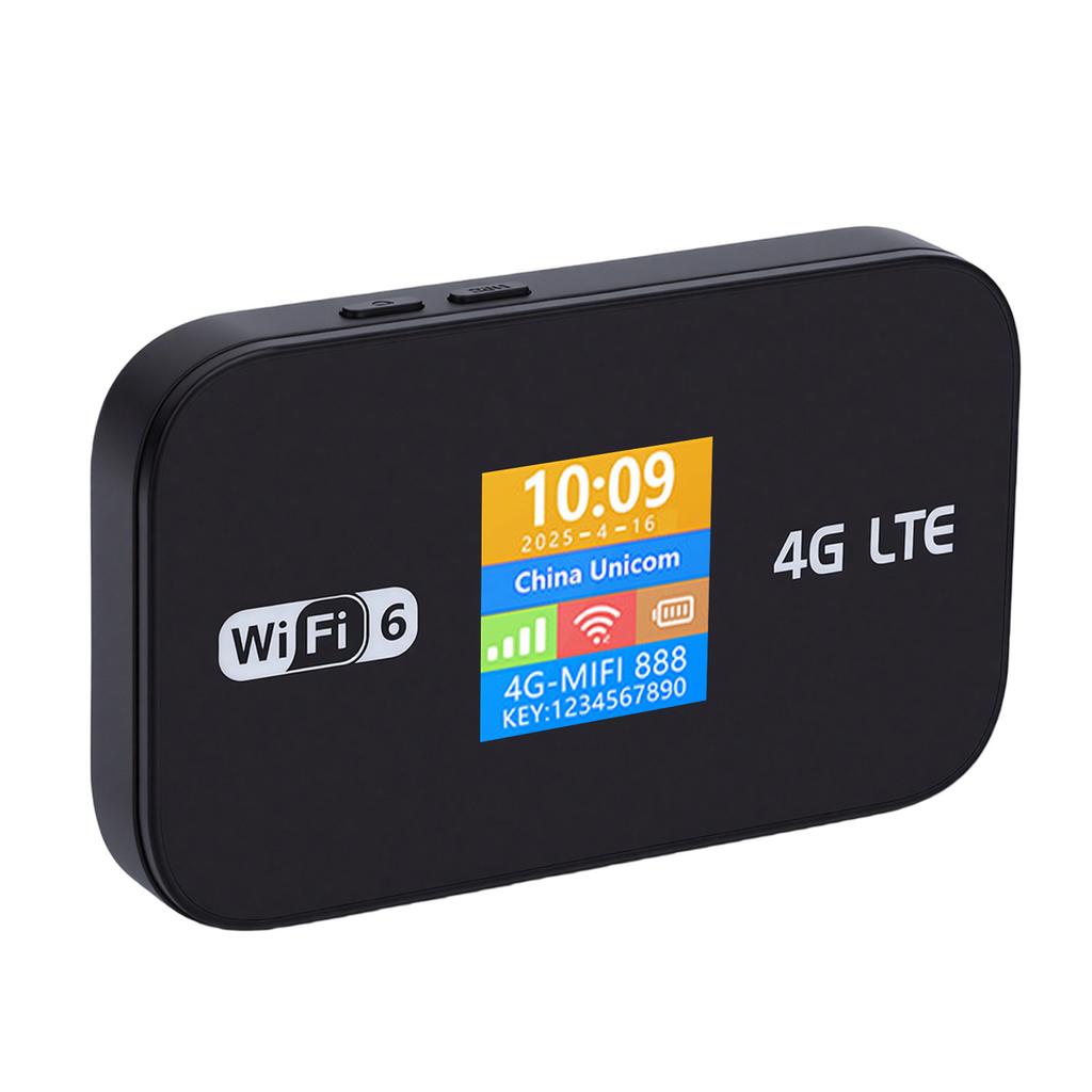 4G WiFi6 Mobile Hotspot 10 Devices Connection Portable LTE Wireless Router for Travel 3000mAh Long Battery Life