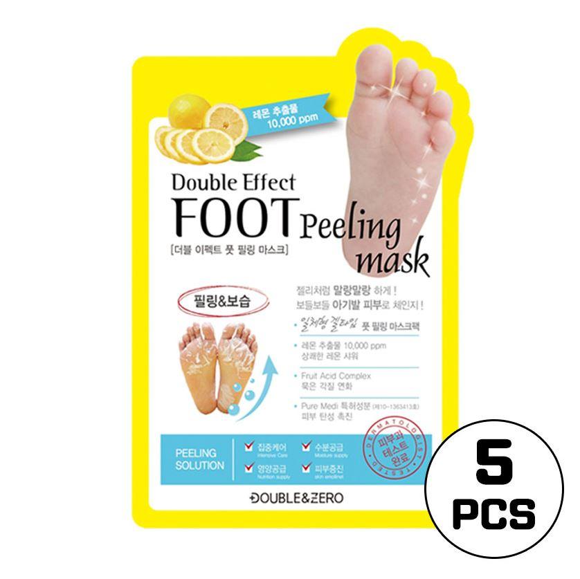 [КОРЕЯ АУТЕНТИЧНЫЙ] [DOUBLE&ZERO] Маска для ног с двойным эффектом 1 шт. 3 шт. 5 шт.