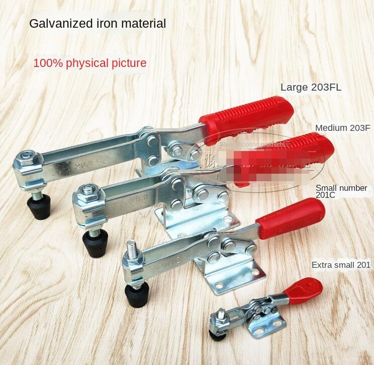 Высококачественный шарнирный зажим с горизонтальным ходом плунжера, металлический зажим Push Pull, сварочный инструмент, зажимное устройство, быстрое крепление, ручной инструмент