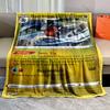 Pokémon Cards Garchomp Printed Blanket Cartoon Flannel Fluffy Soft Blanket for Adult Kids Plush Sofa Bed Car Camping for Gifts