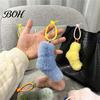 Lightweight Plush Pendant Twist Knot Bag Charm, Fuzzy Keychain Pendant, Hanging Ornament Decoration for Backpacks, Handbags, Purse, Car Keys Charm