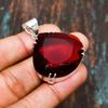 Charming Mozambique Garnet, Gemstone Handmade Jewelry 925 Sterling Silver Pendant