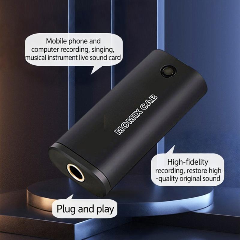 Универсальное USB-устройство для записи Портативная маленькая звуковая карта для записи для певцов и стримеров Компактное
