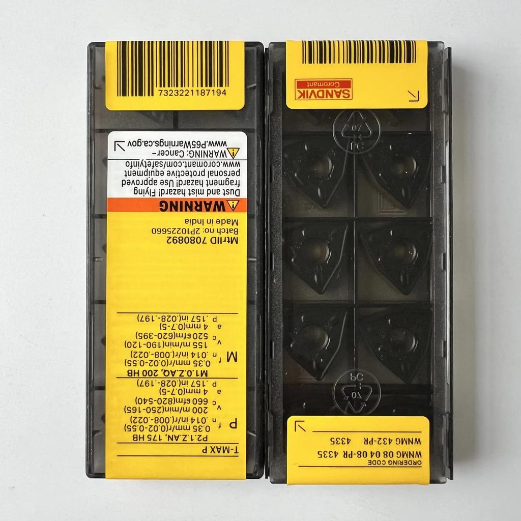 Original Sandvik / WNMG080408-PR 4335 /CNC Lathe Carbide Blade Tool 10 Pcs