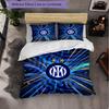Borussia Dortmund Pattern 3 Pieces Bedding Set Soft Microfiber Duvet Cover with Pillow Cases for Bedroom