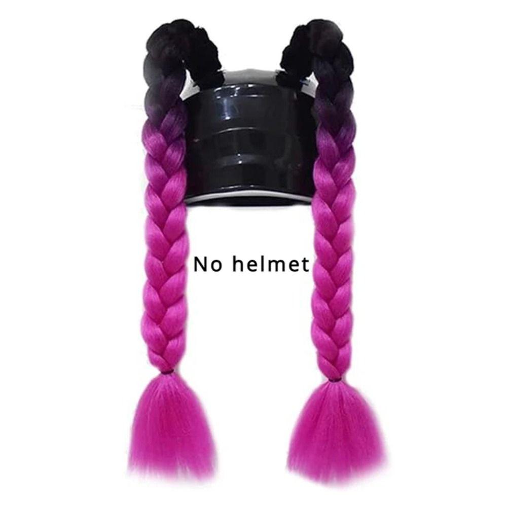 С присоской для мотоциклетного шлема косы Colorul Twist Dual Pigtail для мотоциклетных шлемов