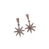 Korean Diamond Snowflake Pendant Earrings: Elegant, High-End Design, Versatile Fashion for Women