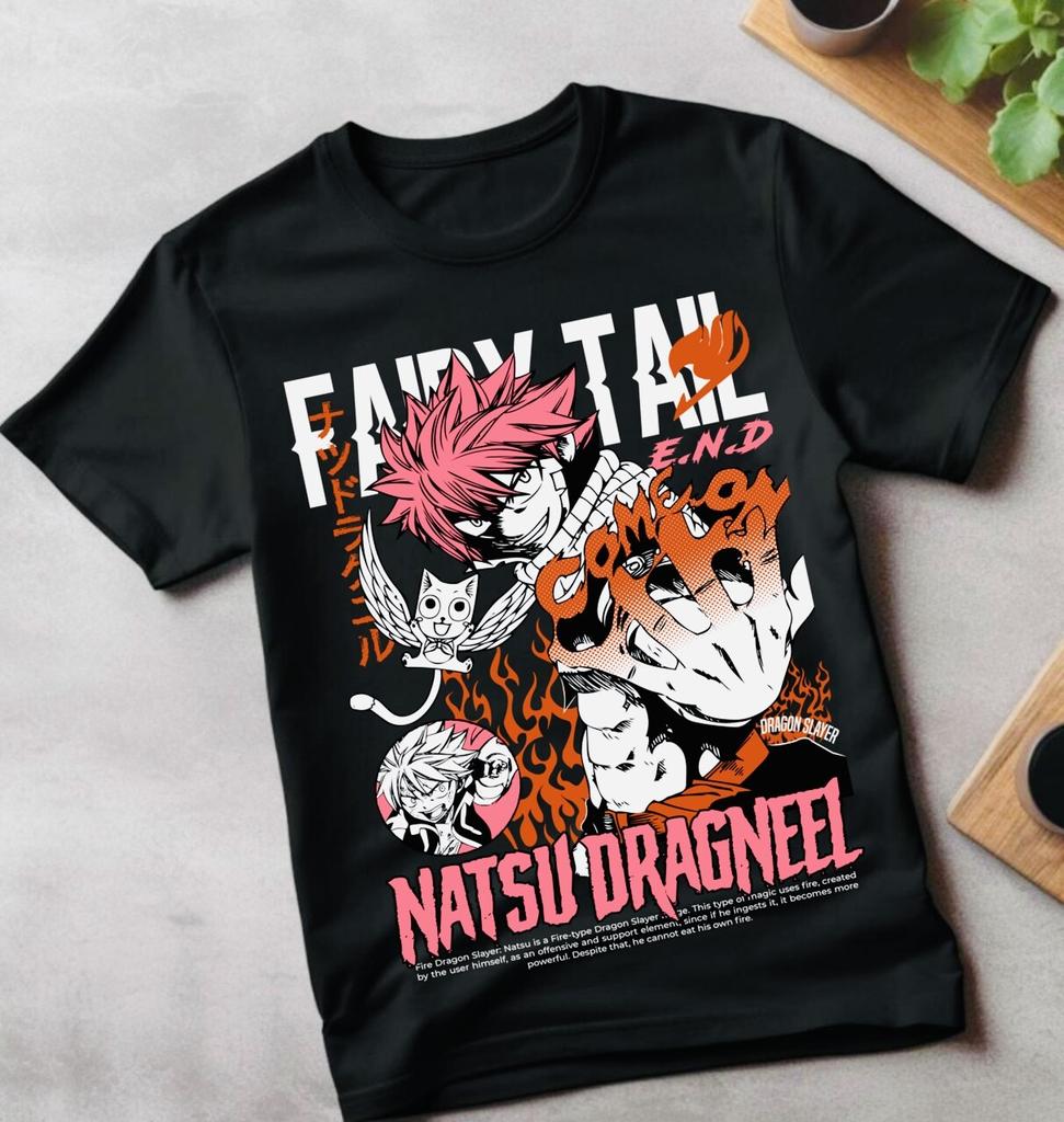 Футболка Fairy Tail Грей Фуллбастер Нацу Драгнил Девушка Аниме Подарок Футболка Все Размеры