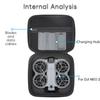1 шт. Портативный кейс-сумка из ПУ-кожи для DJI NEO2, наружный, портативный, через плечо, с жестким корпусом, аксессуар, коробка