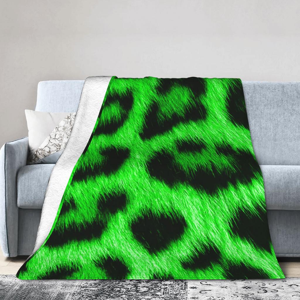 Leopard Texture Flannel Blanket Spring Warm Soft Throw Blanket for Children Couch Chair Aesthetic Bedspread Sofa Bed Cover