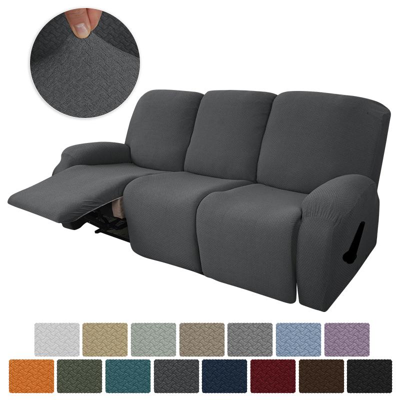 3 Seat New Jacquard Fabric Recliner Chair Cover High Quality Relax Armchair Slipcover Recliner Sofa Cover For Living Room