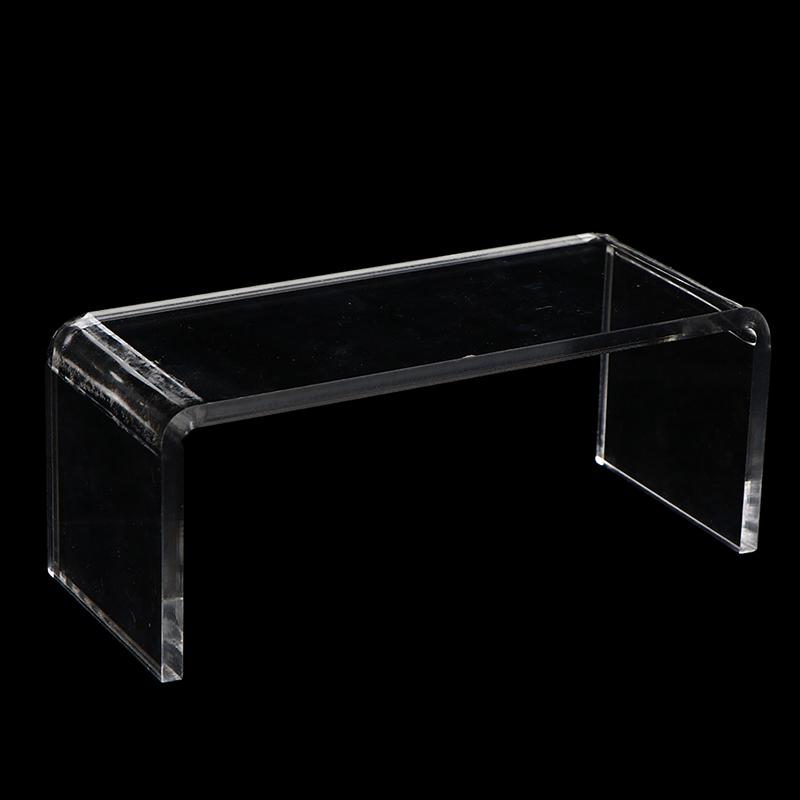 1:12 Doll House Transparency Table Living Room Leisure Table Mini Model Scene