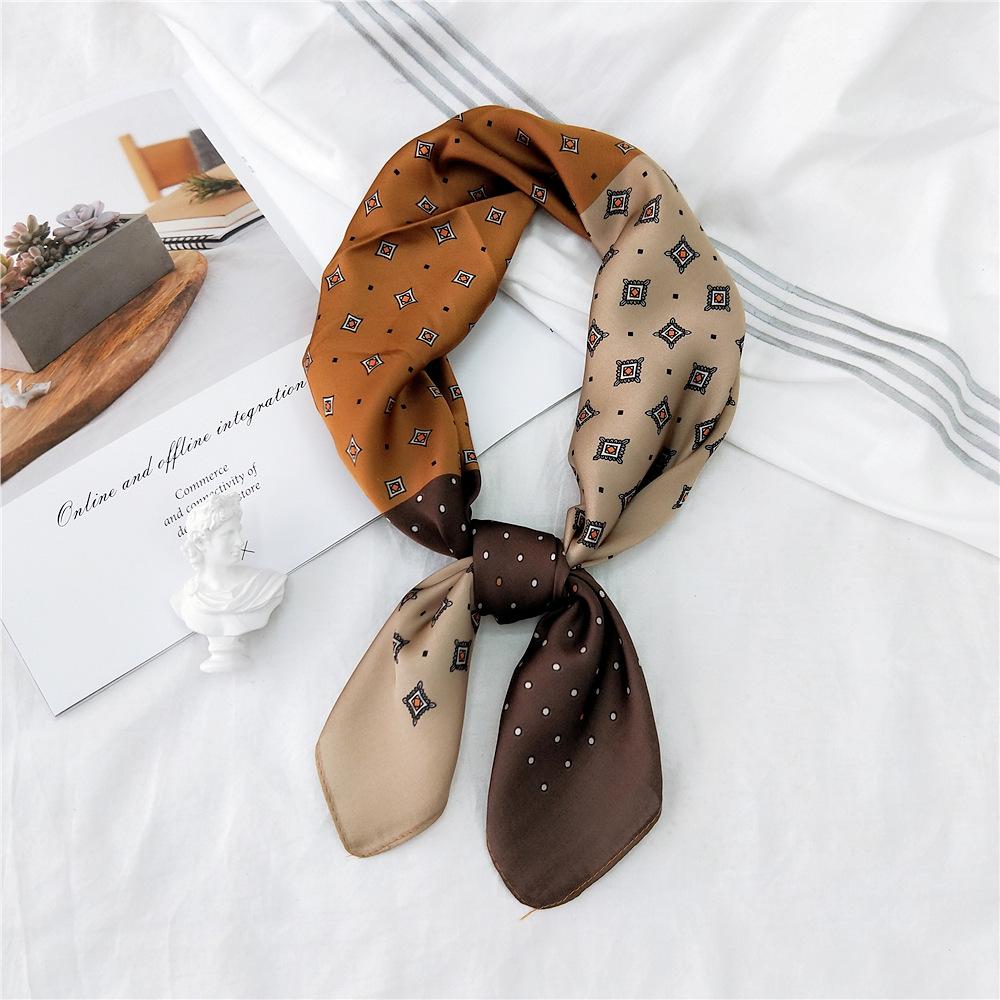 Fashion Decoration Scarf Hairband Tie Hair 70 Small Square Scarf Silk Scarf Women'S Spring And Autumn Versatile Small Scarf Professional Scarf