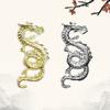 10Pcs Nail Art Rhinestones Chinese Zodiac Dragon Shiny Alloy 3D Metal Dragon Nail Accessories Women Supply