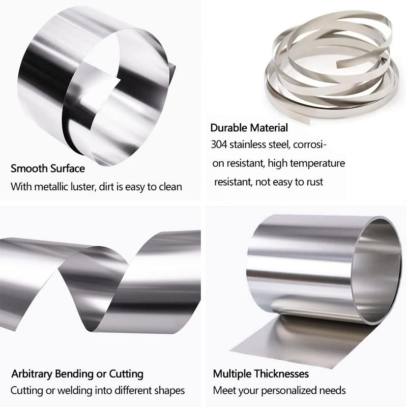 Толщина 0,01 мм-0,1 мм полоса нержавеющей стали стальной лист тонкий SS304 нержавеющая сталь пластина / фольга коррозионная стойкость